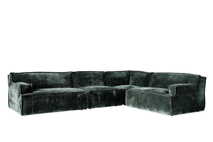 BOHOME Ecksofa LEEDS Cord Levis niagara