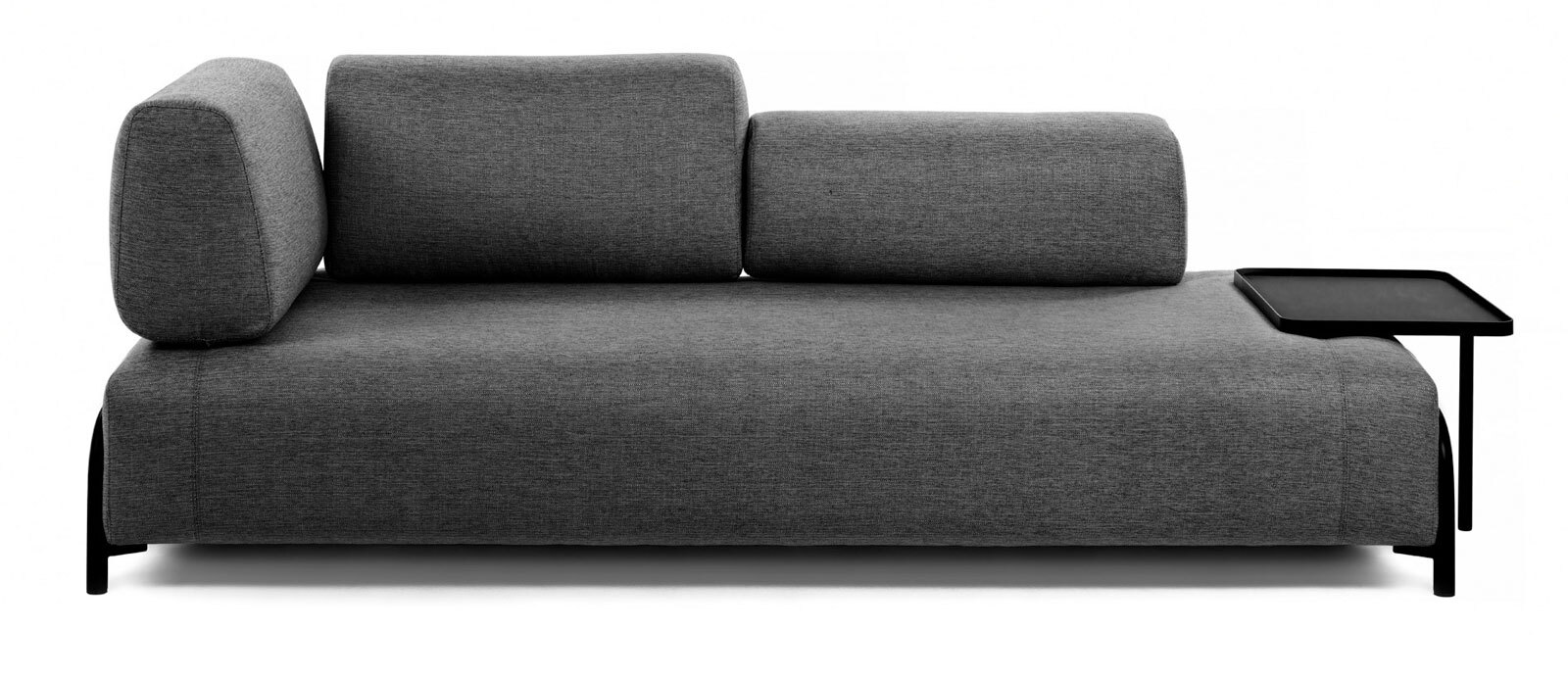 Kave Home Sofa 3-Sitzer COMPO AL dunkelgrau