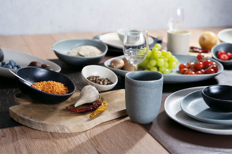 CreaTable Schale PIETRA Keramik schwarz