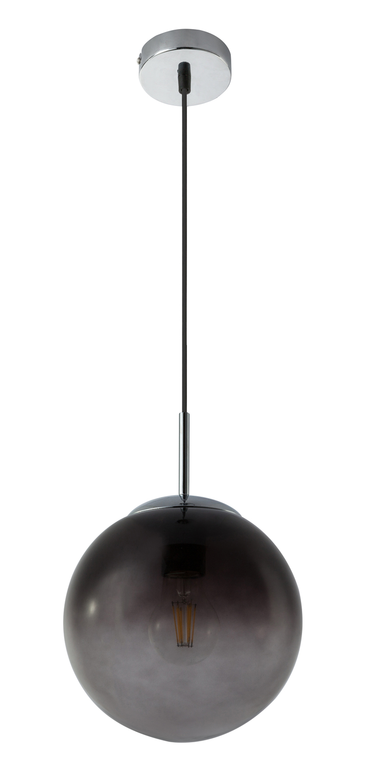 GLOBO Retrofit Pendelleuchte VARUS 20 cm chromfarbig