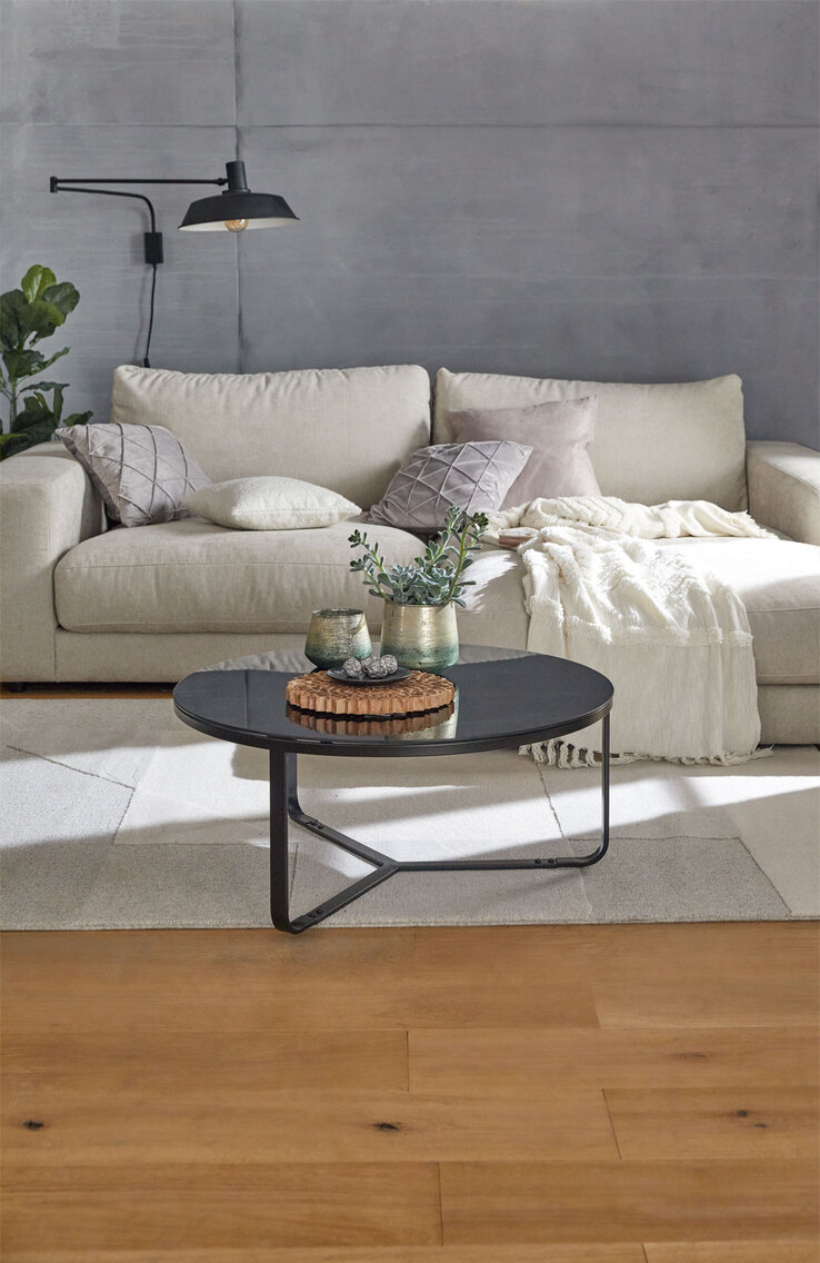 Couchtisch rund NEW YORK schwarz