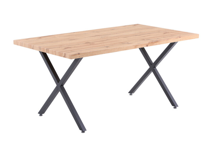 CASAVANTI Esstisch 160 x 90 cm braun/schwarz