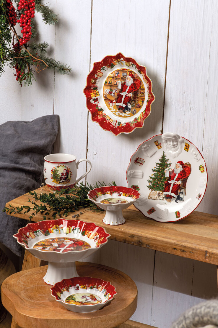 Villeroy & Boch Weihnachtsdeko Schale mit Relief TOY´s FANTASY Santa