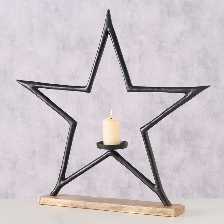 Kerzenständer Weihnachtsstern TOPAL 60 cm