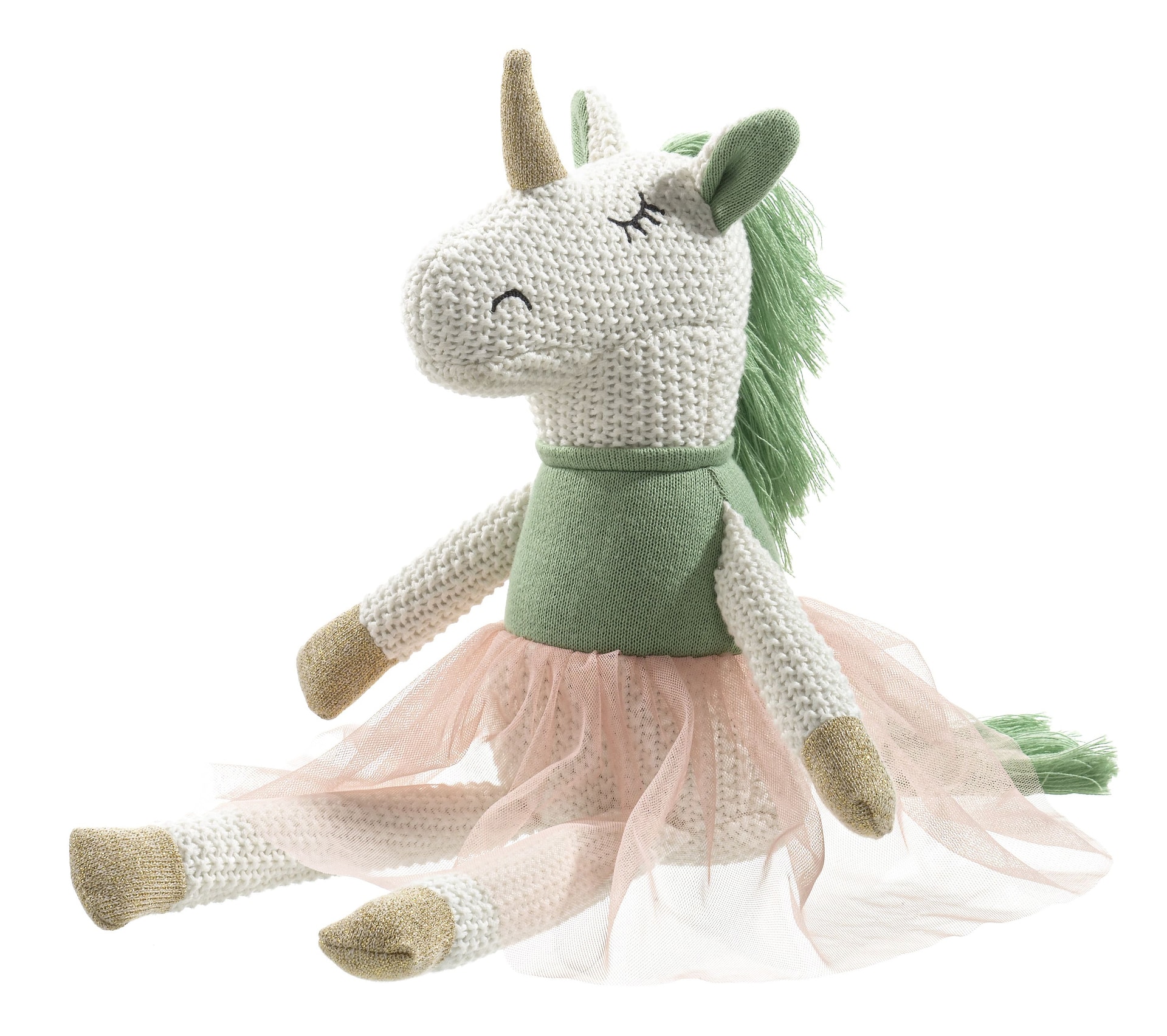 casaNOVA Kuscheltier EINHORN 18 x 40 cm mehrfarbig