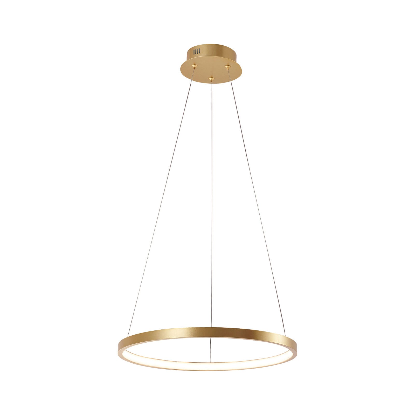 JUST LIGHT LED Pendelleuchte CIRCLE 39 cm goldfarbig