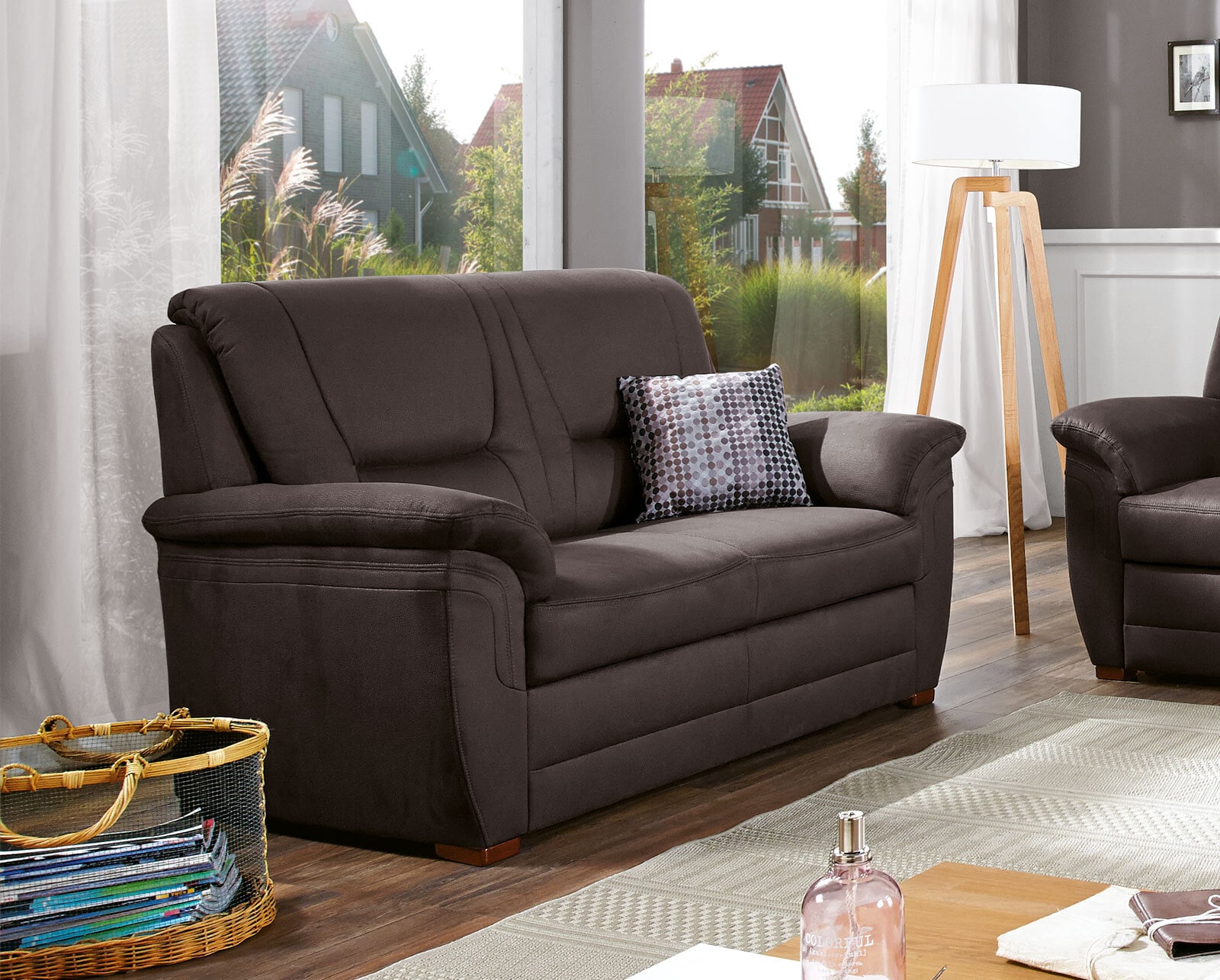 SYSTEMPOLSTER Sofa 2-Sitzer IMATRA-H nougatbraun