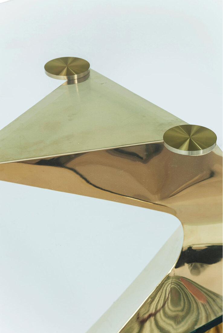 KARE DESIGN Esstisch GLORIA 100 x 200 cm goldfarbig