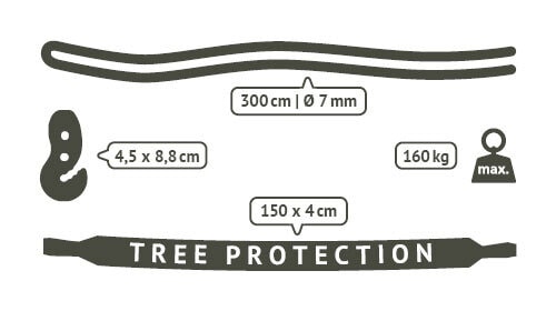 LA SIESTA Baum-Befestigung für Hängesessel TreeMount