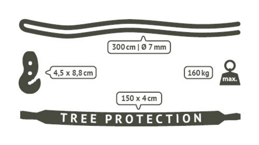 LA SIESTA Baum-Befestigung für Hängesessel TreeMount