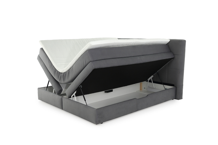 Boxspringbett AMY 180 x 200 cm grau