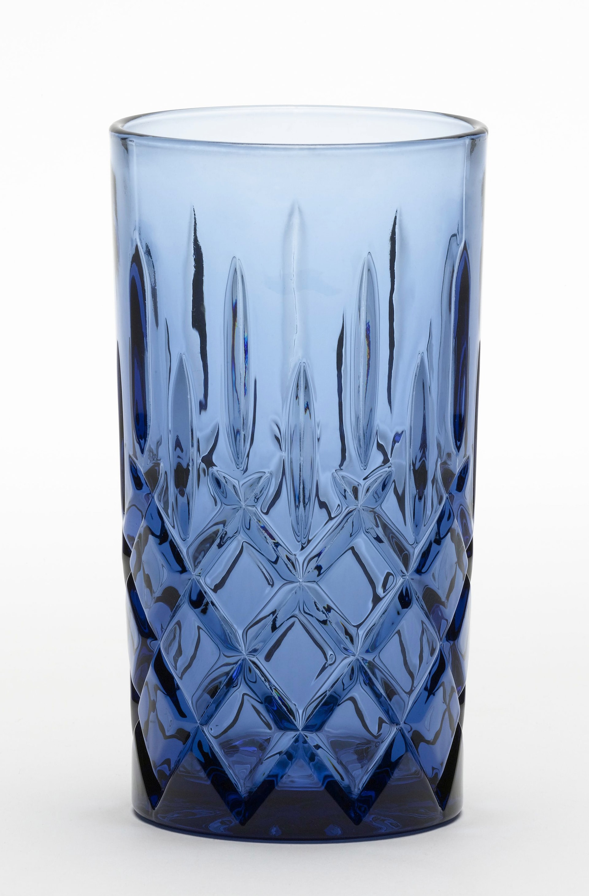casaNOVA Trinkglas KRISTALL 300 ml blau 13,5 cm
