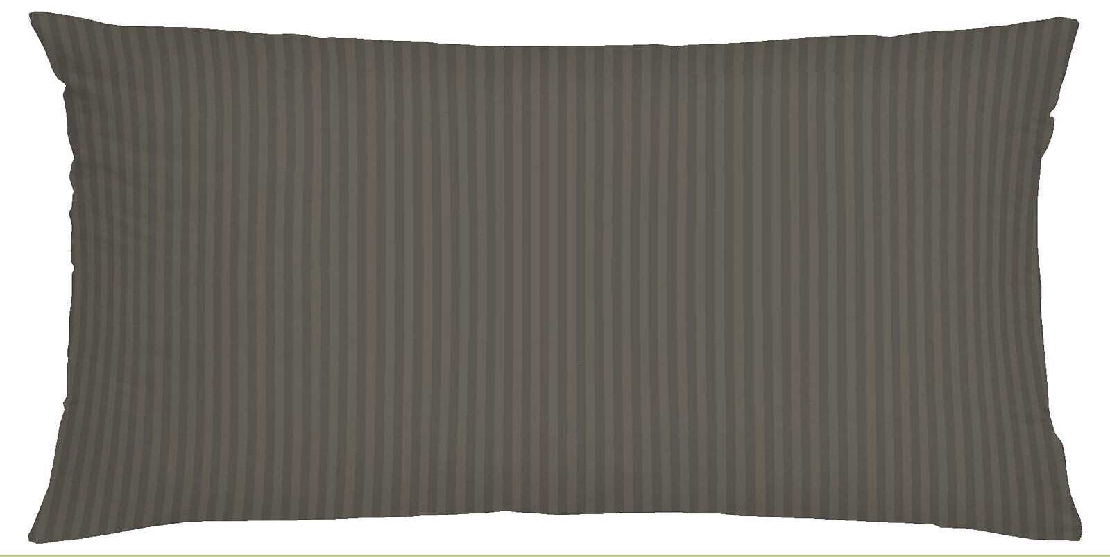 PRONIGHT Satin-Kissenbezug STREIFEN 40 x 80 cm taupe