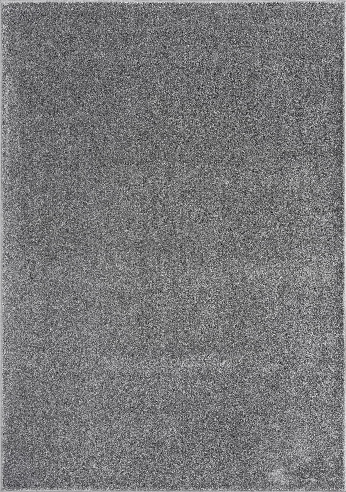 Webteppich PARDUA UNI 60 x 110 cm grau/schwarz