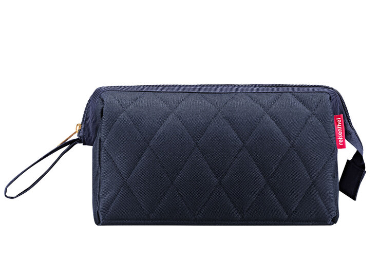 reisenthel Kulturtasche TRAVELCOSMETIC Rhombus midnight gold