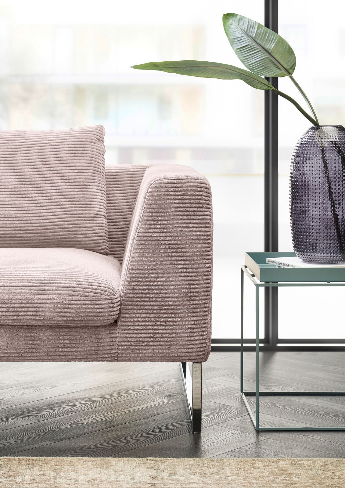 Ole Gunderson Sofa 2,5-Sitzer CASA 210 cm Cord rosa