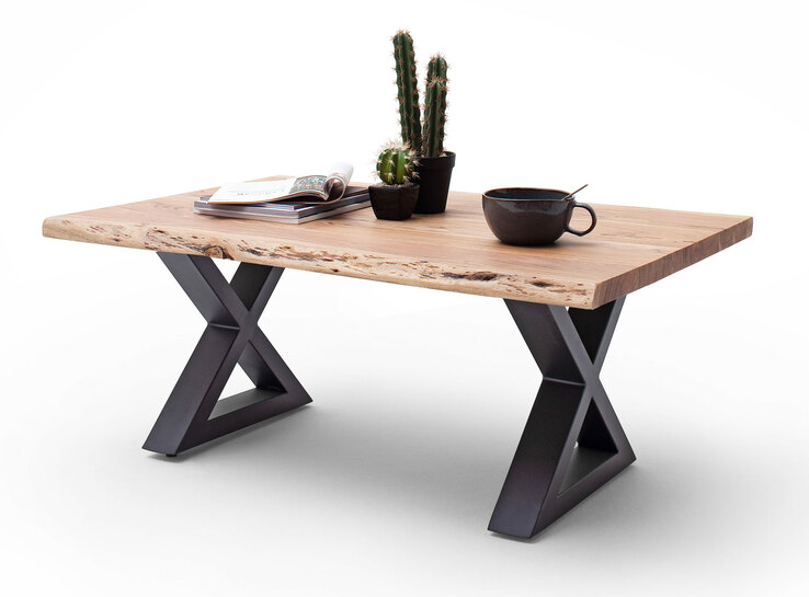 Couchtisch CARTAGENA X110 anthrazit /massiv natur