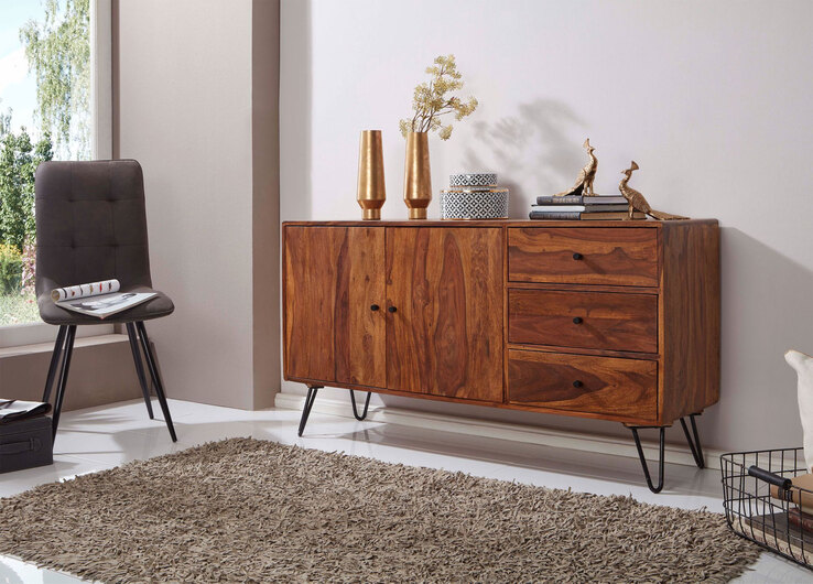 Sideboard 145 x 75 cm braun