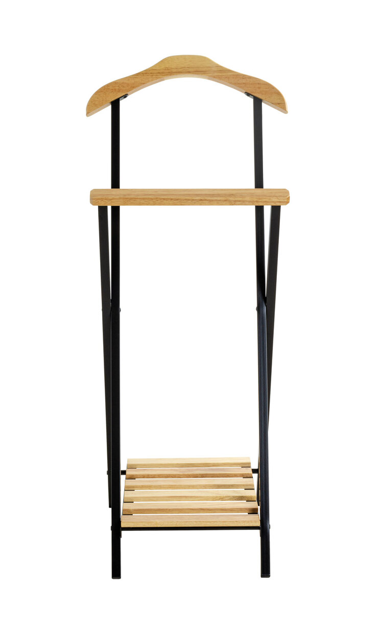 Herrendiener 45 x 110 cm Schwarz/ Braun