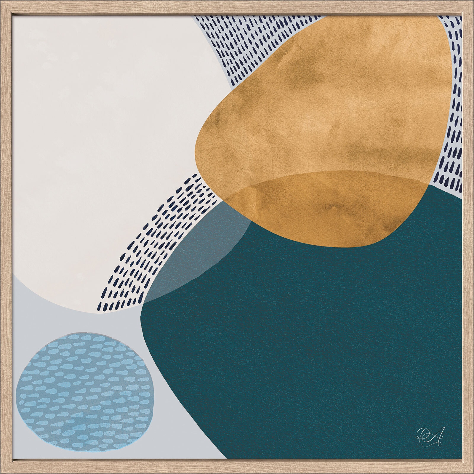 PRO ART Scandic-Living Bild ABSTRACT SHAPES V 35 x 35 cm