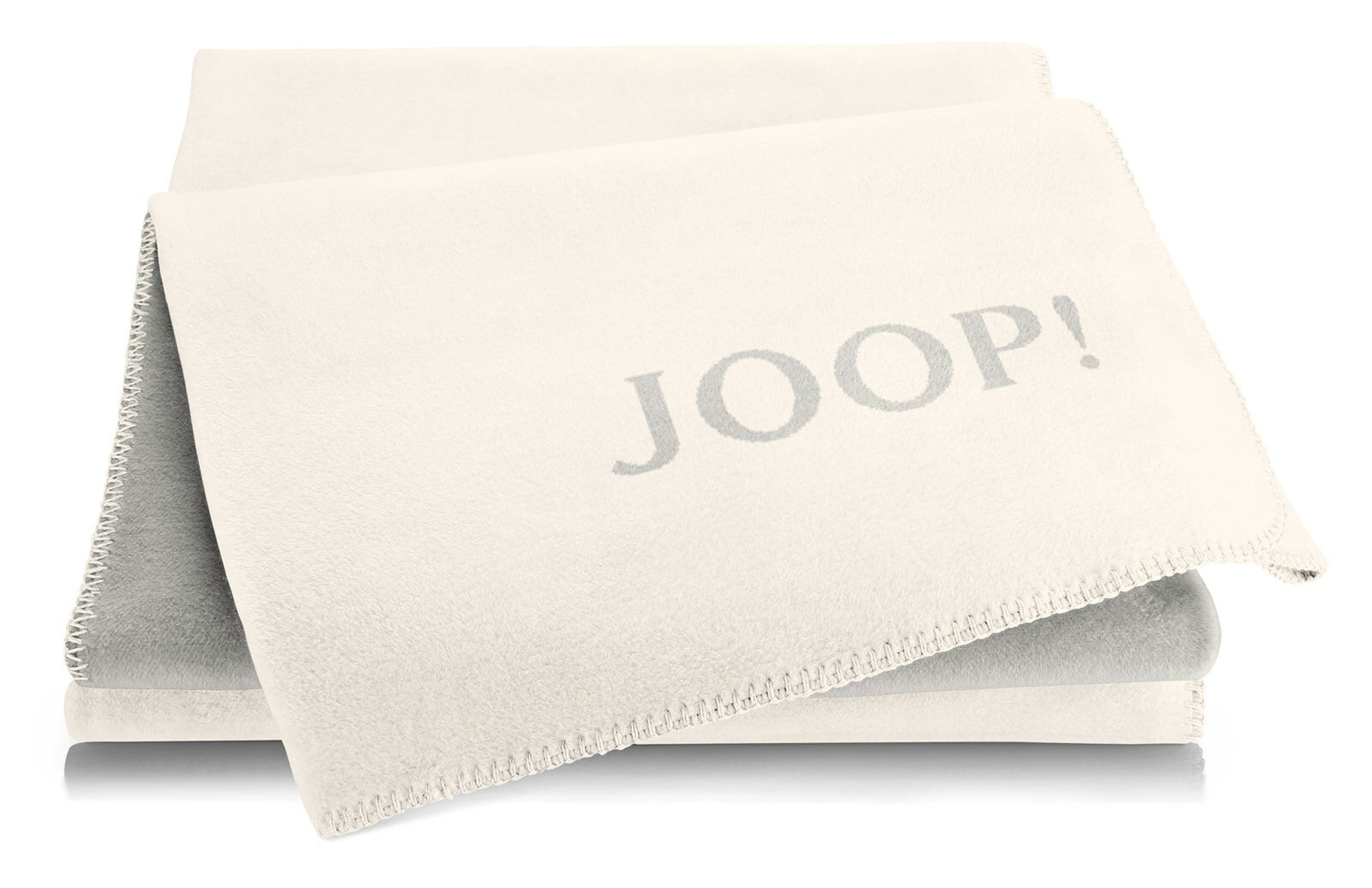 JOOP! Uni-Wohndecke DOUBLEFACE 150 x 200 cm beige/grau