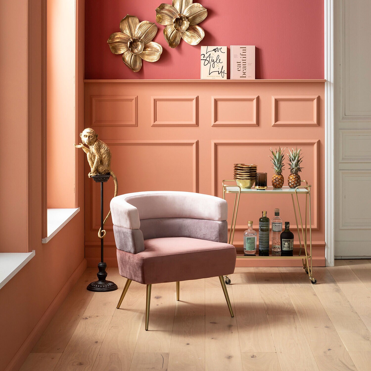 KARE DESIGN Sessel SANDWICH 65 x 74 cm rosa