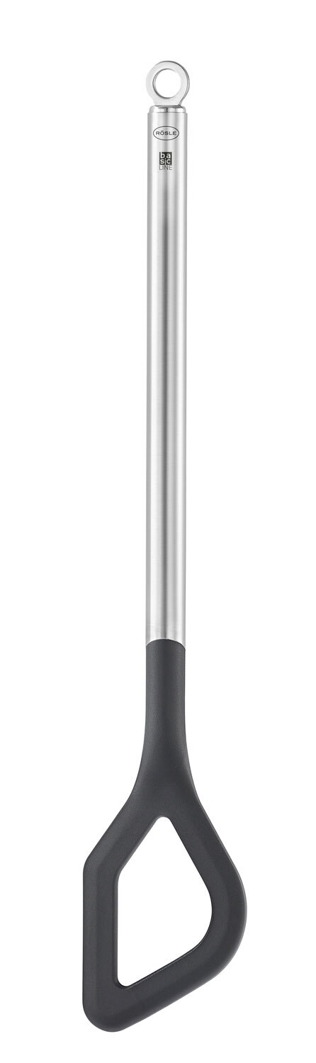 RÖSLE Kochlöffel BASIC LINE schwarz/ silberfarbig