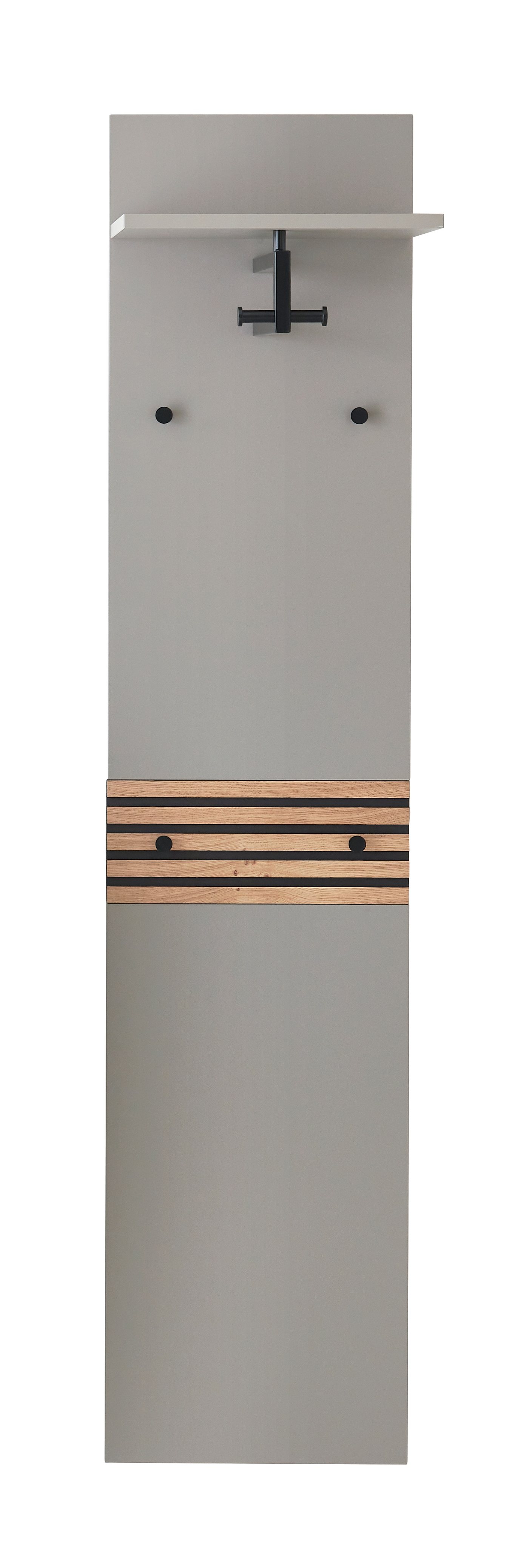 MONDO Garderobenpaneel SWING STRIPES 40 x 184 cm Lack graubeige