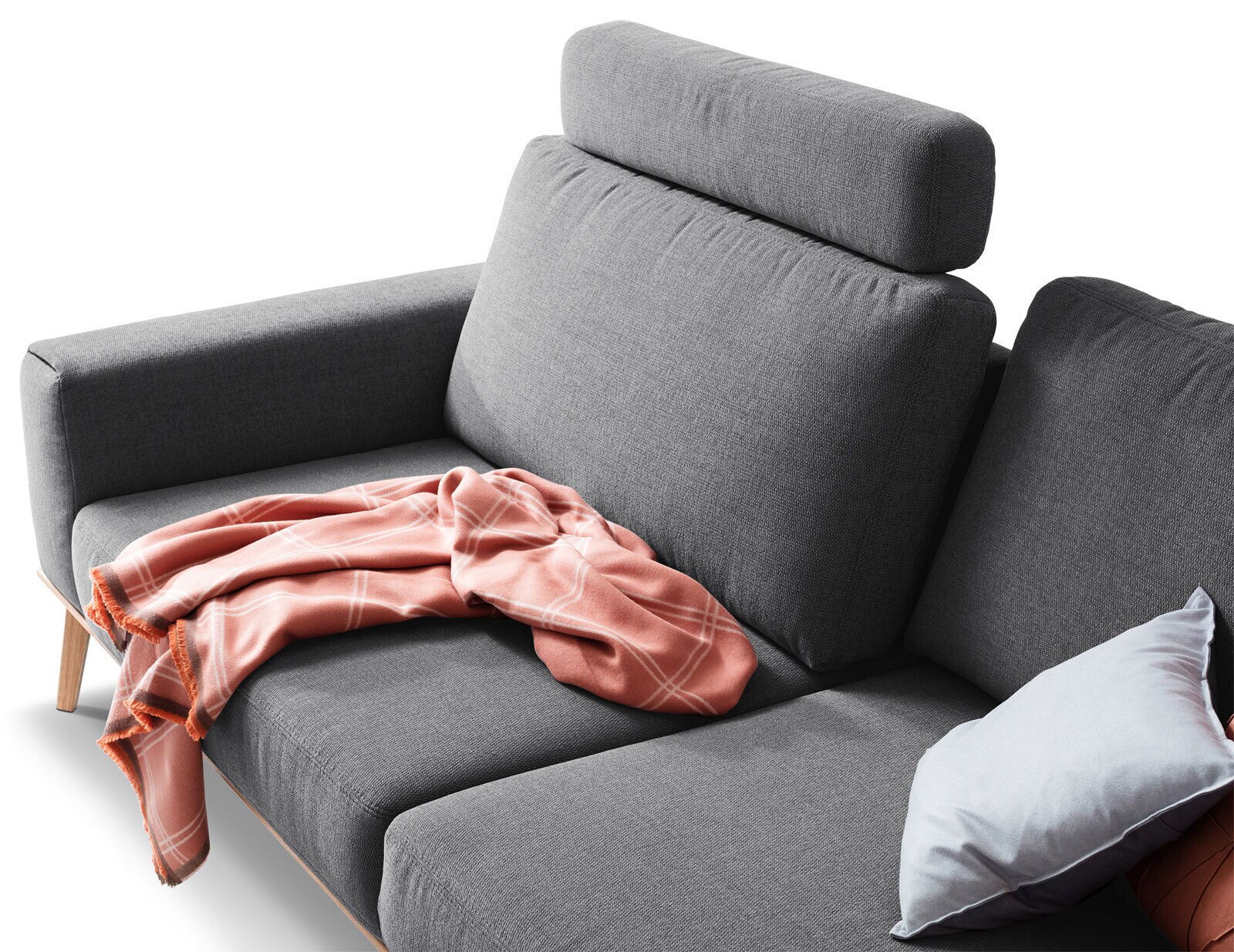 SCHÖNER WOHNEN-Kollektion Sofa 2-Sitzer STAGE Stoff Trend grau