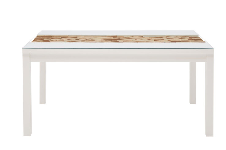 PHILL HILL Esstisch MIA 160 x 90 cm Eiche massiv /weiß lackiert