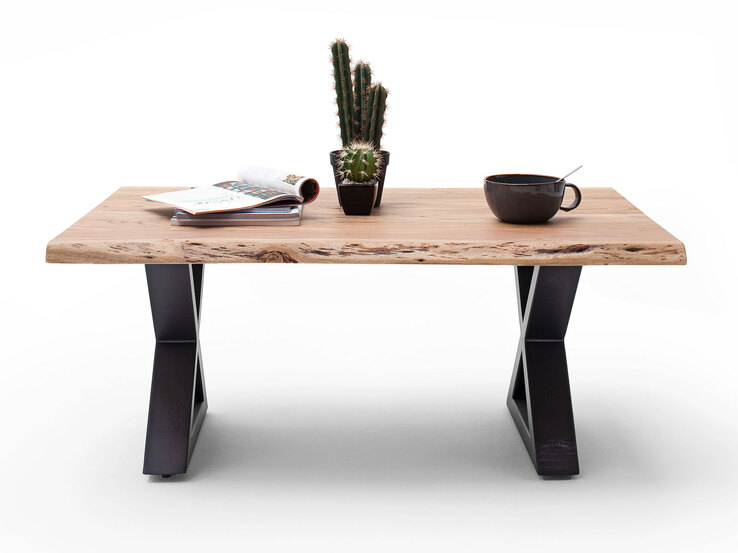 Couchtisch CARTAGENA X110 anthrazit /massiv natur