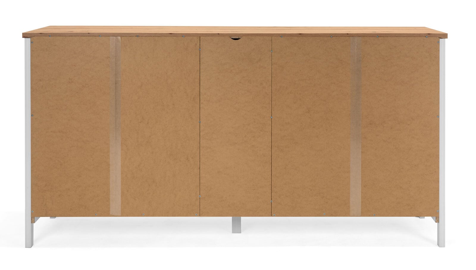 Sideboard BERGEN 180 x 90 cm weiß/Artisan Oak