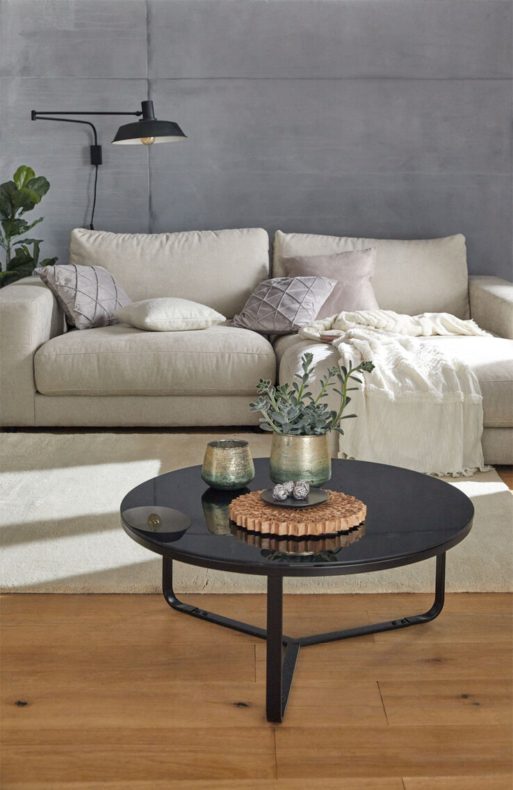 Couchtisch rund NEW YORK schwarz