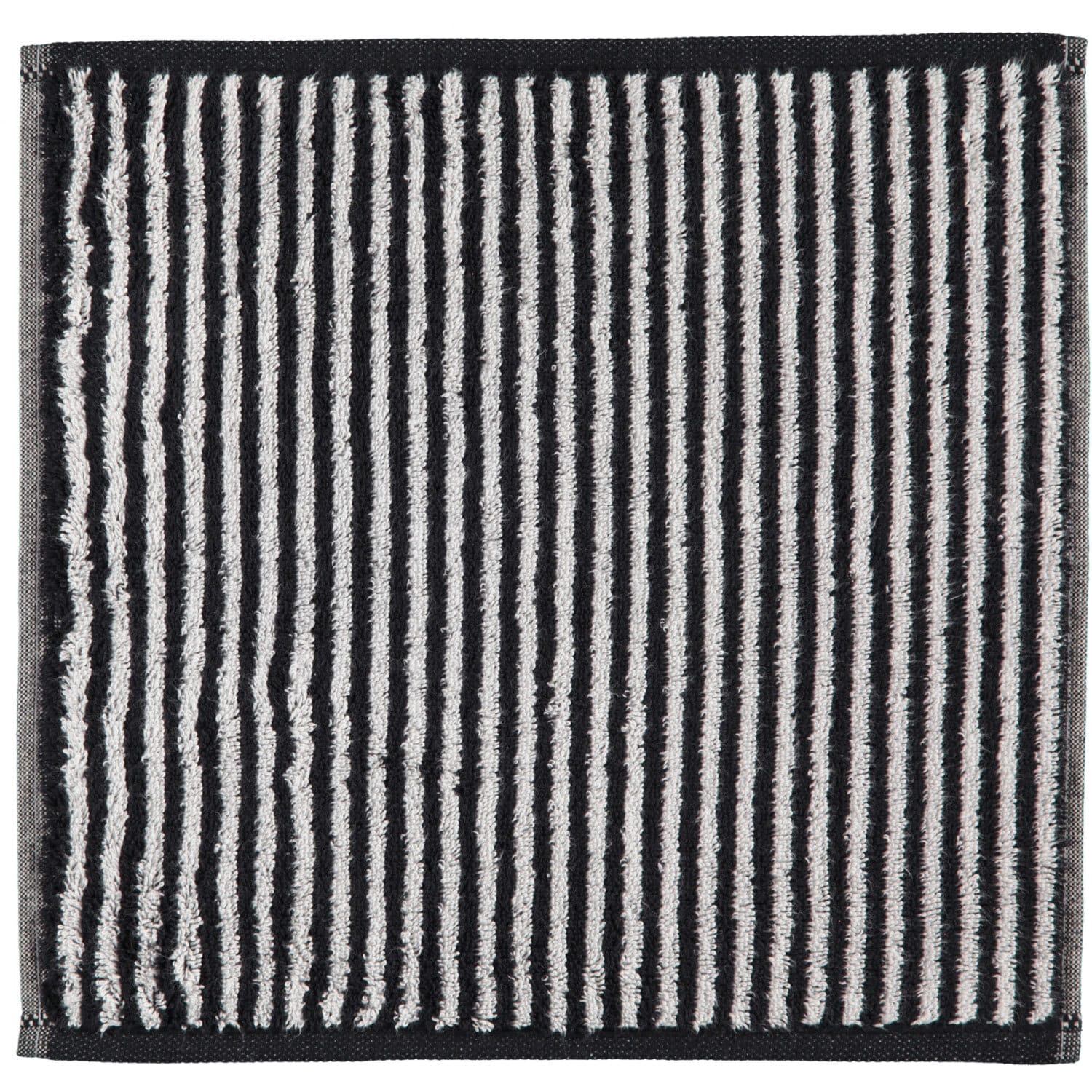 Cawö Seiflappen ZOOM STREIFEN 30 x 30 cm schwarz