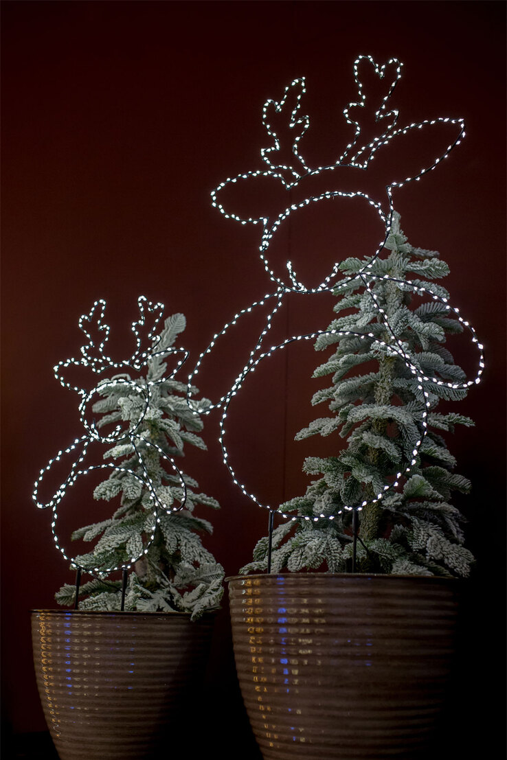 Lichtobjekt LED Gartenstecker Rentier BO OUTDOOR 47 cm
