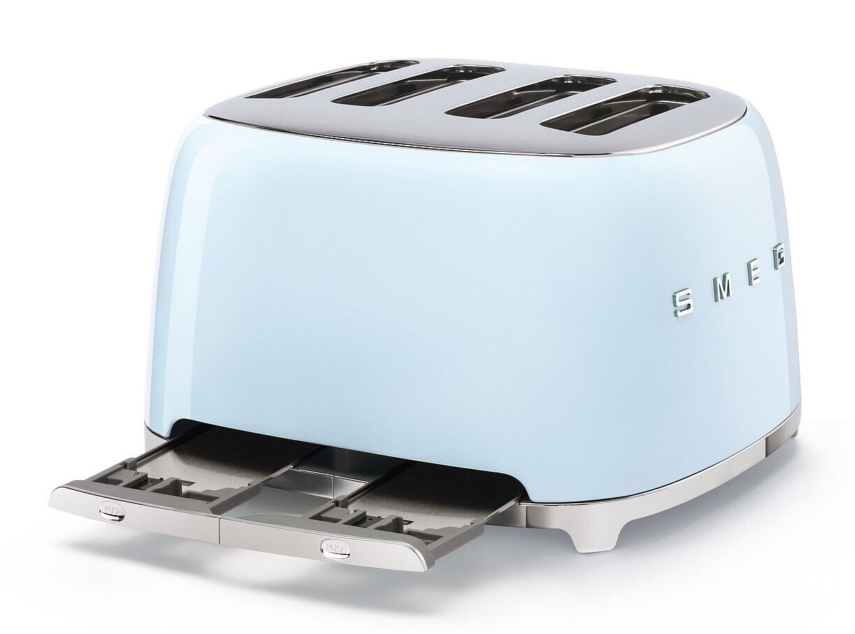 SMEG Toaster 4-Schlitz Retro Pastellblau