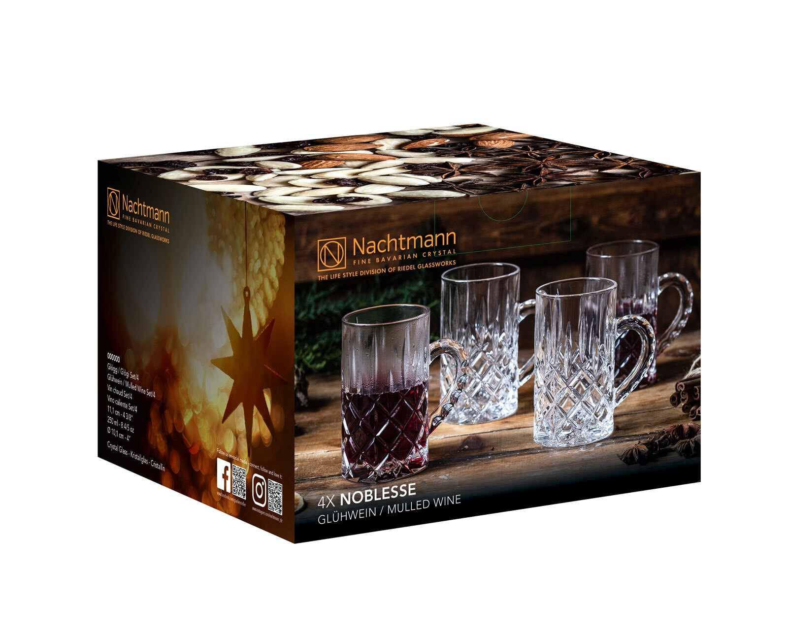 Nachtmann Glühweinglas NOBLESSE 4er Set - je 250 ml