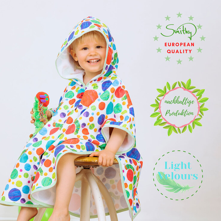 Smithy Badeponcho RAUPE NIMMERSATT 55 x 70 cm mehrfarbig