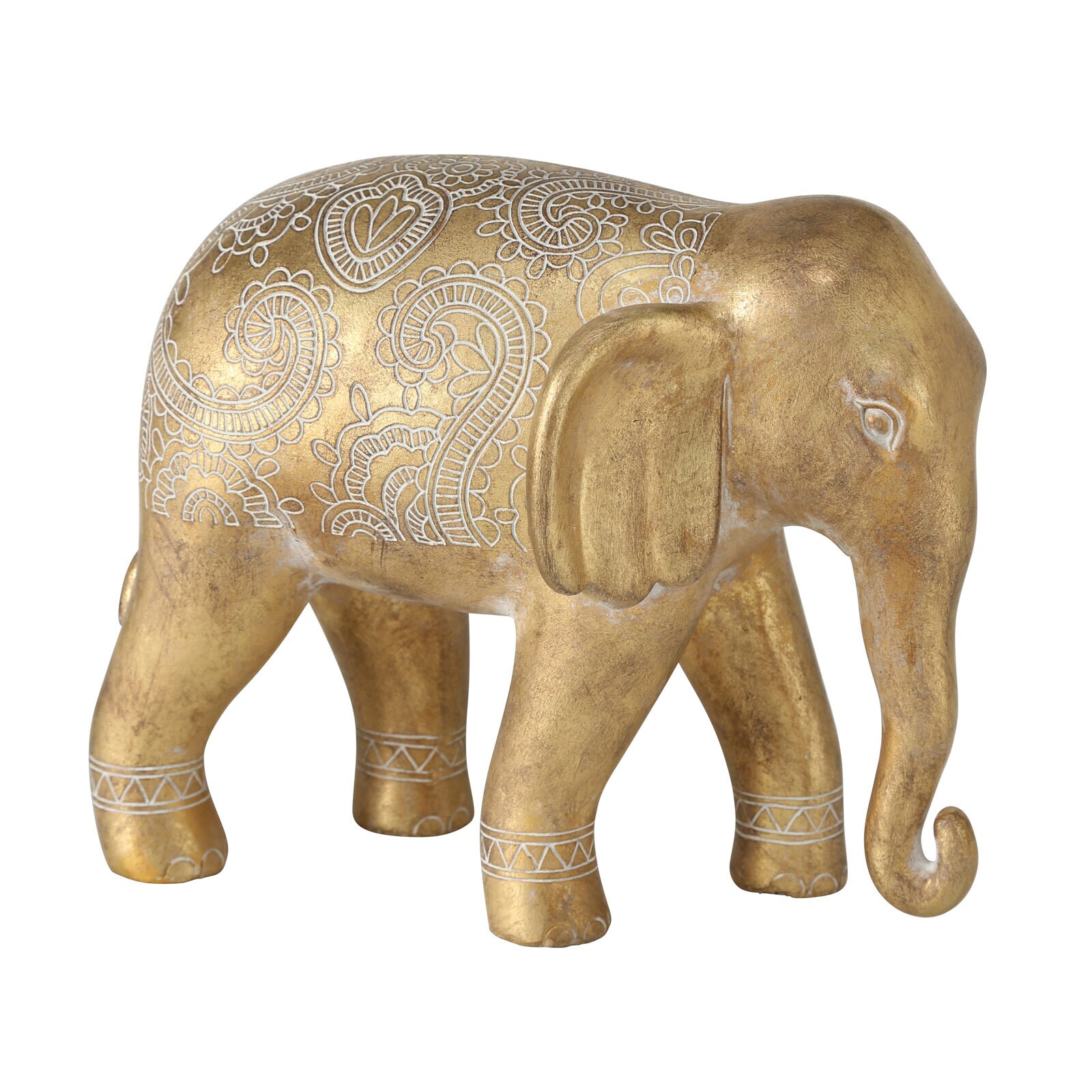 Dekofigur Elefant SAMUEL - WELLNESS 20 cm goldfarbig