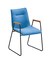 VALMONDO Stuhl mit Armlehnen NAMUR Platin Grau/Venice Blau