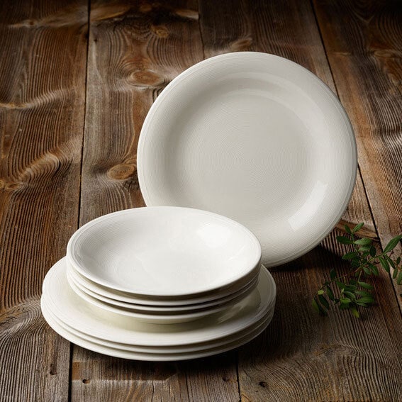 Villeroy & Boch Tafelservice COLOR LOOP NATURAL 8-teilig weiß