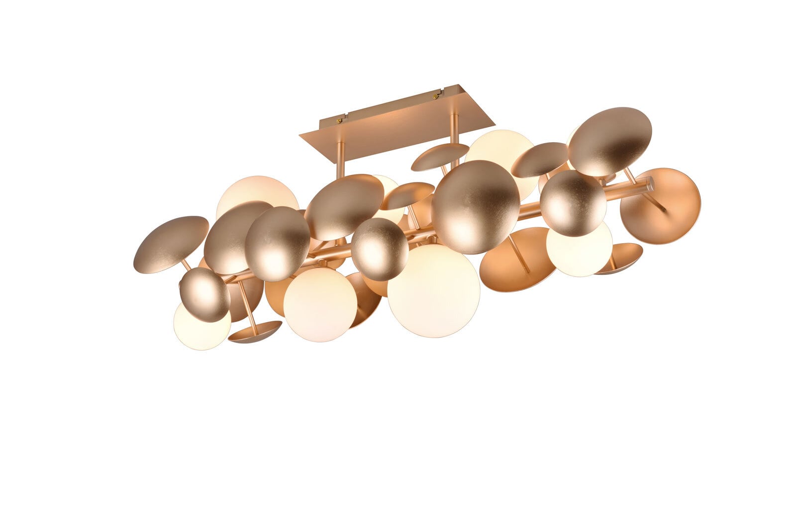 TRIO Retrofit Deckenlampe TRS BUBBLE 76 cm goldfarbig