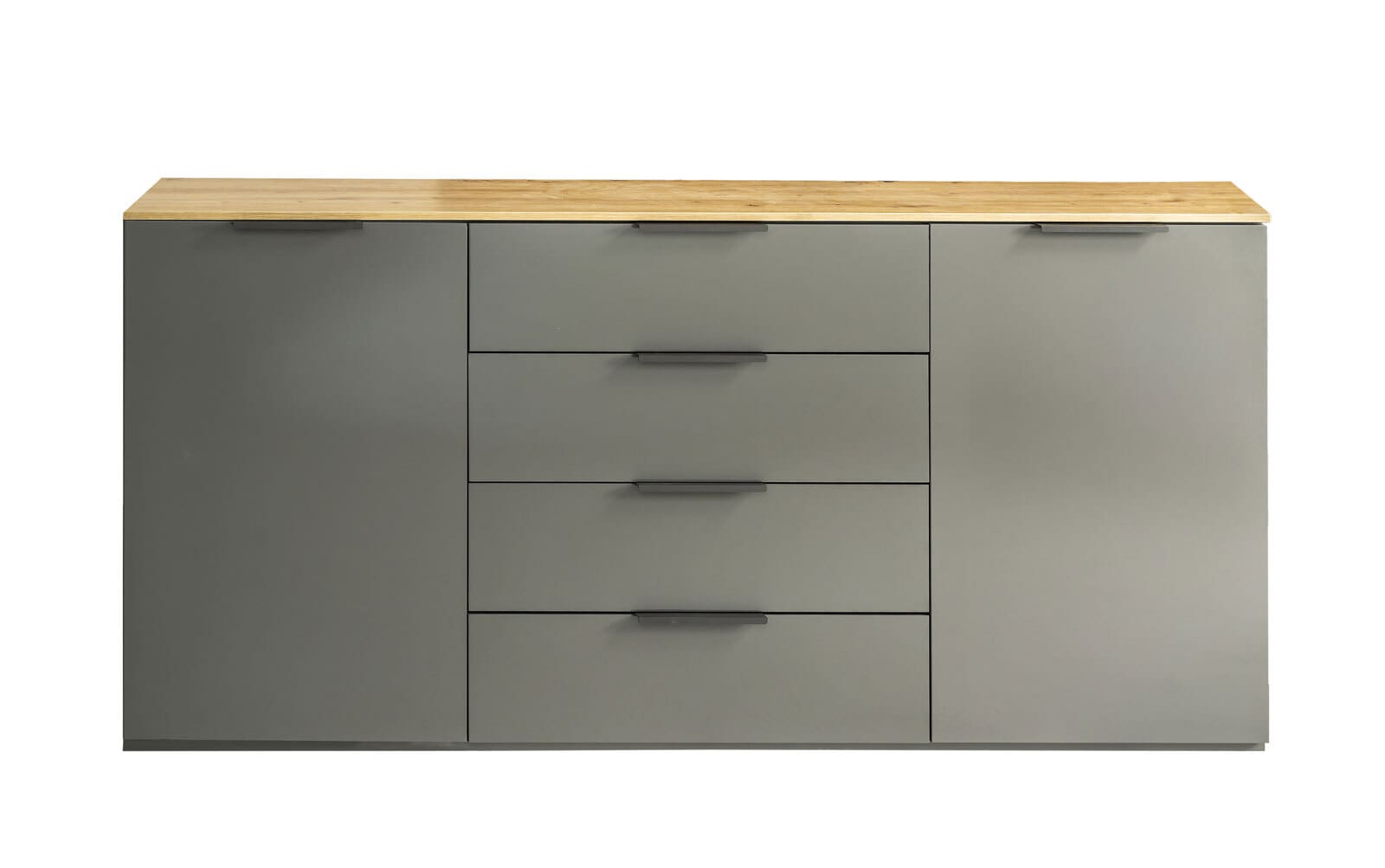 Sideboard 187 x 83 cm grau/braun