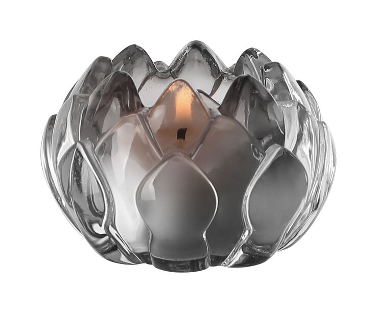 Fink Teelichthalter LOTTA 8,5 cm grau
