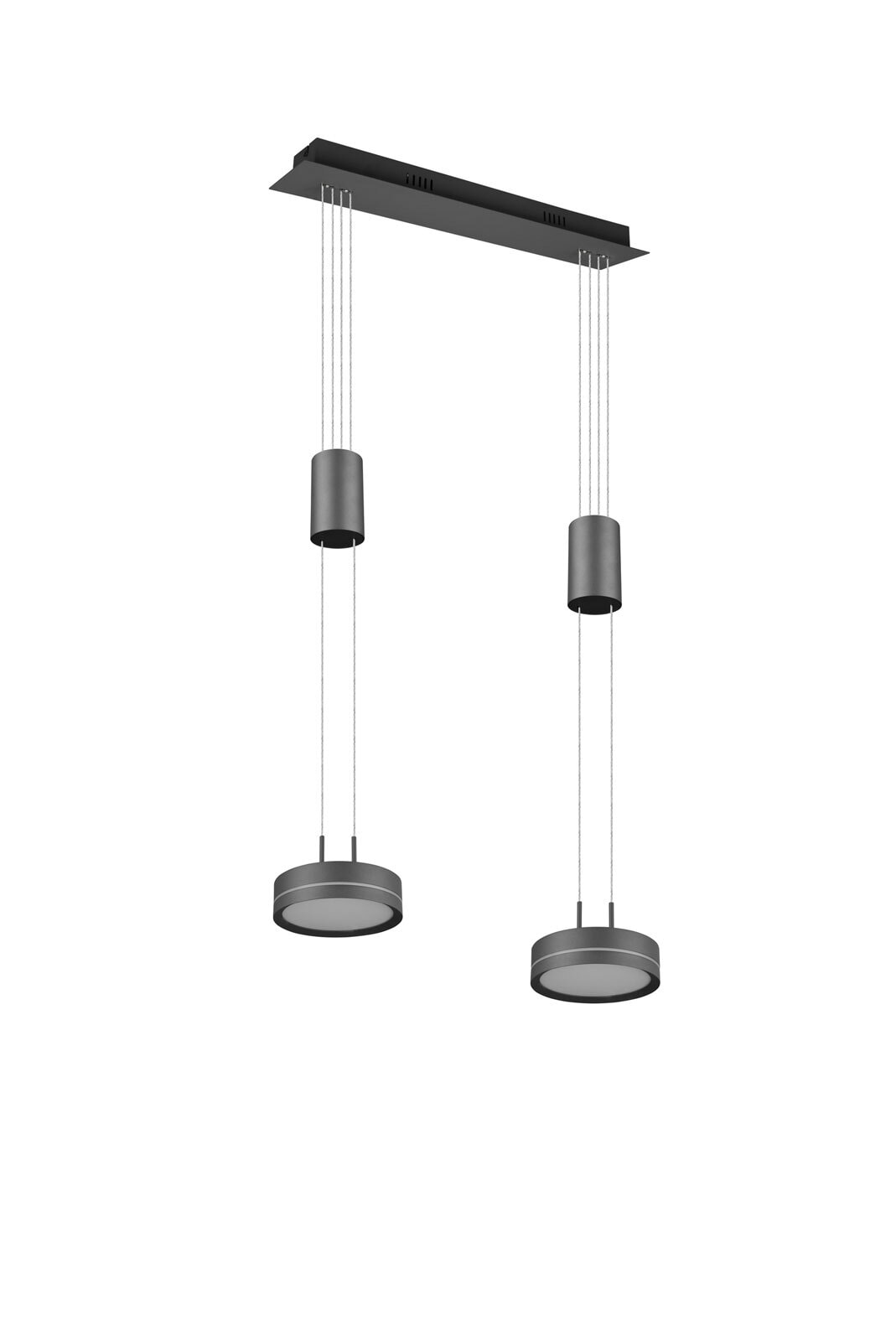 TRIO LED Pendellampe FRANKLIN 2-flg anthrazit