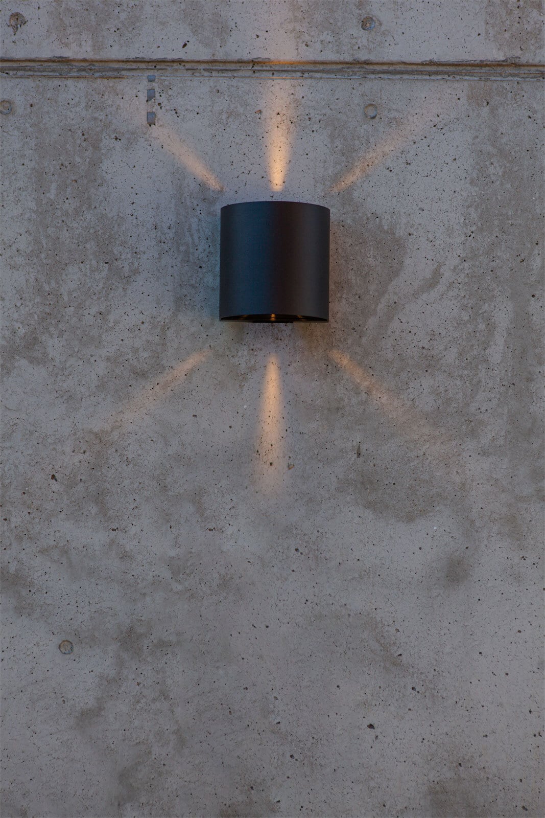 ECO-LIGHT LED Außenwandleuchte GEMINI BEAMS 11 cm schwarz