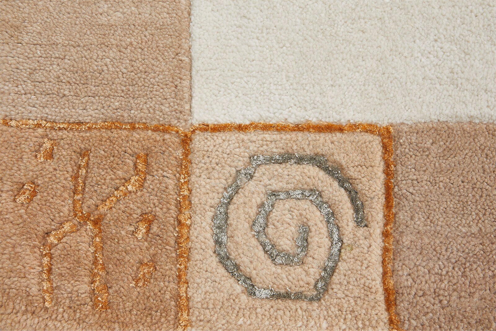 Teppich MANALI 70 x 140 cm beige