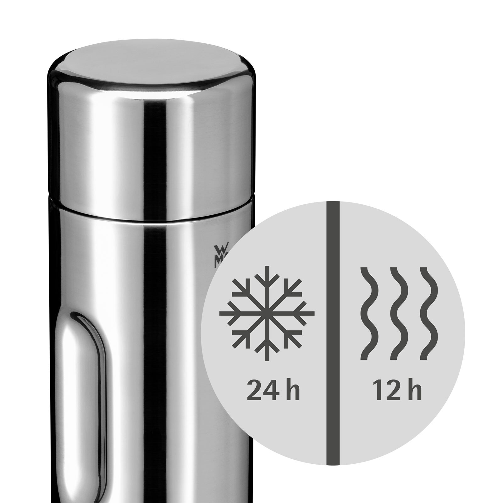 WMF Isolierflasche MOTION 1000 ml Edelstahl silberfarbig