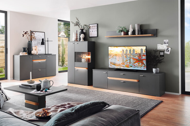 Wandboard CHARLOTTE grau