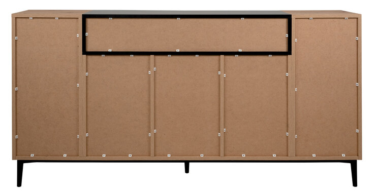 Sideboard NOLA 180 x 90 cm Artisan Oak-Dekor/schwarz